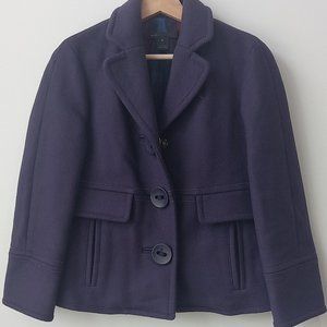 Marc Jacobs Button Down Purple Pea Coat Jacket
